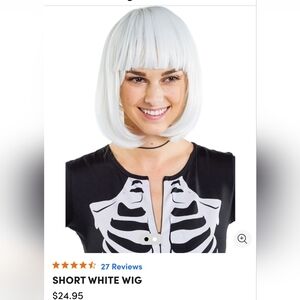 Tipsy Elves NWT Short‎ White Wig One Size